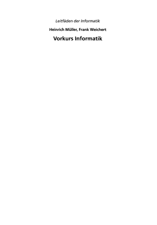 Cover image: Vorkurs Informatik 9783519005070
