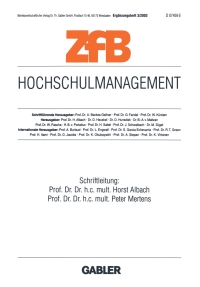 Cover image: Hochschulmanagement 1st edition 9783409124157