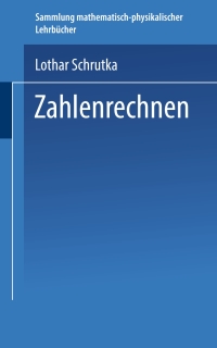 Cover image: Zahlenrechnen 9783663151791