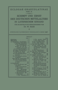 Imagen de portada: Schimpf und Ernst des Deutschen Mittelalters in Lateinischem Gewand 9783663152545