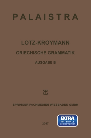 Imagen de portada: Griechische Grammatik 9783663153870