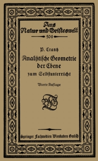 Cover image: Analytische Geometrie der Ebene zum Selbstunterricht 4th edition 9783663156628