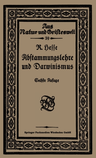 Imagen de portada: Abstammungslehre und Darwinismus 6th edition 9783663156758