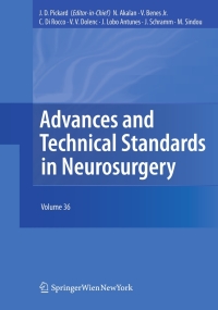 Cover image: Advances and Technical Standards in Neurosurgery 9783709101780