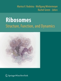 Cover image: Ribosomes  Structure, Function, and Dynamics 1st edition 9783709102145