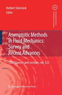 Cover image: Asymptotic Methods in Fluid Mechanics: Survey and Recent Advances 9783709104071