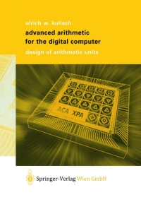 Imagen de portada: Advanced Arithmetic for the Digital Computer 9783211838709