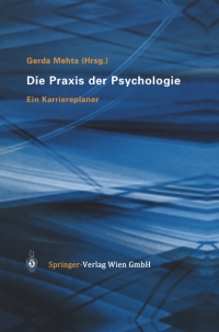 Cover image: Die Praxis der Psychologie 1st edition 9783211204269