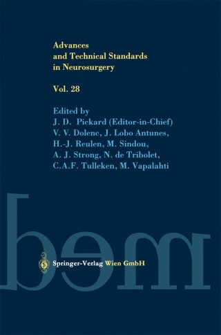 Cover image: Advances and Technical Standards in Neurosurgery 1st edition 9783211838037