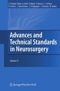 Cover image: Advances and Technical Standards in Neurosurgery 1st edition 9783709106723