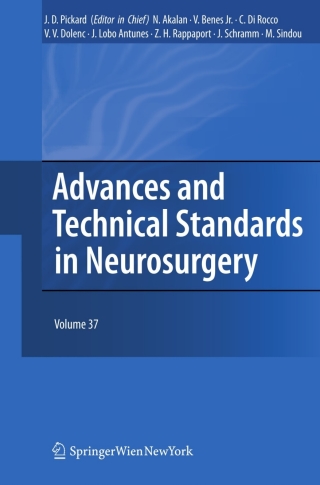 Imagen de portada: Advances and Technical Standards in Neurosurgery 1st edition 9783709106723