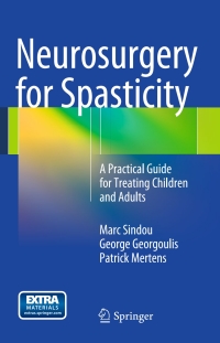 Cover image: Neurosurgery for Spasticity 9783709117705