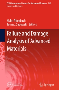 Titelbild: Failure and Damage Analysis of Advanced Materials 9783709118344