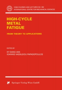 Immagine di copertina: High-Cycle Metal Fatigue 1st edition 9783211831441