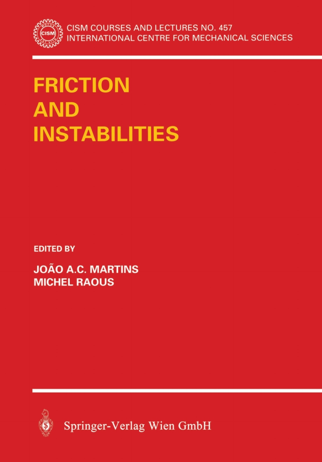 Friction and Instabilities 1st Edition