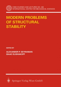 Cover image: Modern Problems of Structural Stability 1st edition 9783211836972