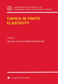 Cover image: Topics in Finite Elasticity 1st edition 9783211833360