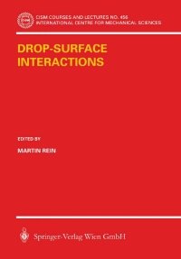 صورة الغلاف: Drop-Surface Interactions 1st edition 9783211836927