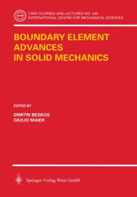 Immagine di copertina: Boundary Element Advances in Solid Mechanics 1st edition 9783211003787