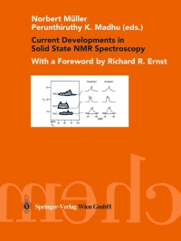 表紙画像: Current Developments in Solid State NMR Spectroscopy 1st edition 9783211838945
