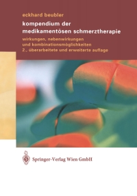 Cover image: Kompendium der medikamentösen Schmerztherapie 2nd edition 9783211008065