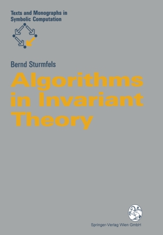 Imagen de portada: Algorithms in Invariant Theory 9783211824450