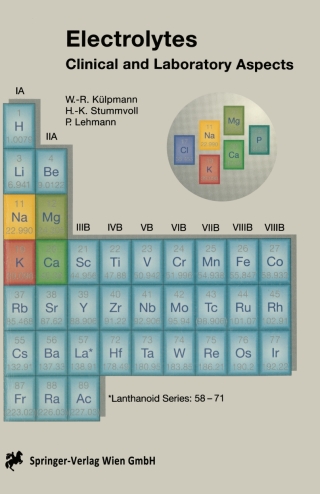 Titelbild: Electrolytes, Acid-Base Balance and Blood Gases 9783211827901