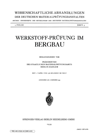 Cover image: Werkstoff-Prüfung im Bergbau 9783709152911