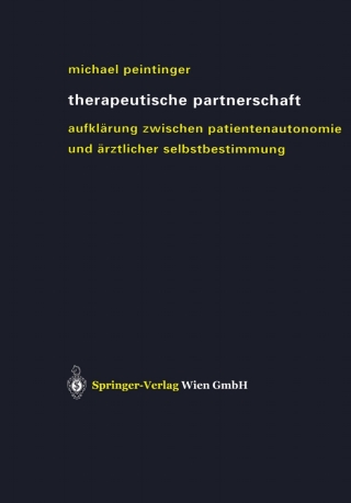 Cover image: Therapeutische Partnerschaft 9783211837924