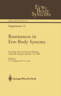 Cover image: Resonances in Few-Body Systems 1st edition 9783211837665