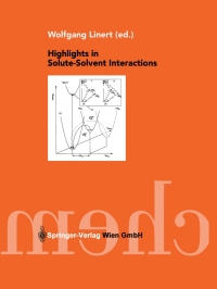 صورة الغلاف: Highlights in Solute-Solvent Interactions 1st edition 9783211837313