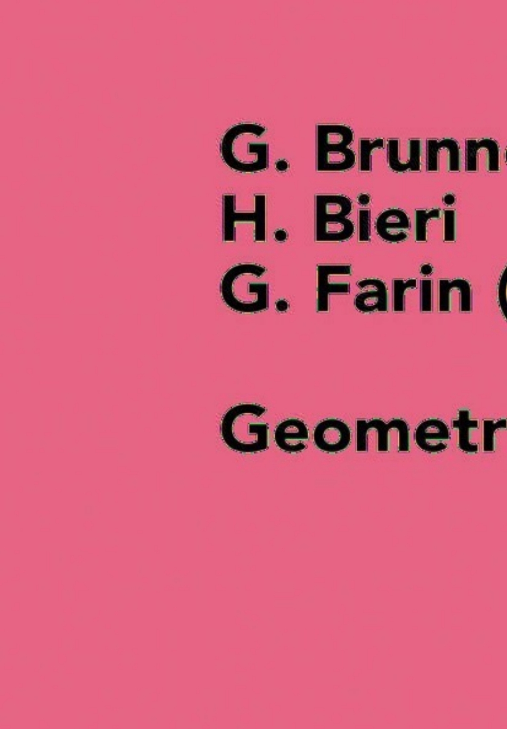 Geometric Modelling Dagstuhl 1999 Computing Supplement 14 1st Edition
