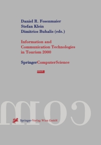 Imagen de portada: Information and Communication Technologies in Tourism 2000 1st edition 9783211834831