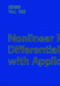 Cover image: Nonlinear Partial Differential Equations with Applications 9783764372934