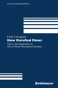 Cover image: Slow Rarefied Flows 9783764375348