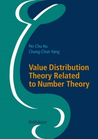 Cover image: Value Distribution Theory Related to Number Theory 9783764375683