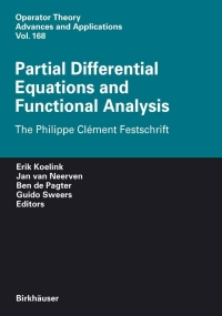 Cover image: Partial Differential Equations and Functional Analysis 9783764376000