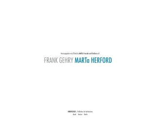 Cover image: Frank Gehry MARTa Herford 1st edition 9783764371623