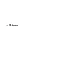Cover image: Hofhäuser 1st edition 9783764378394
