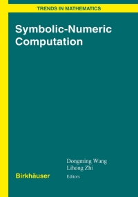 Cover image: Symbolic-Numeric Computation 1st edition 9783764379834