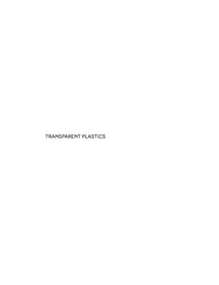 表紙画像: Transparent Plastics 1st edition 9783764374709