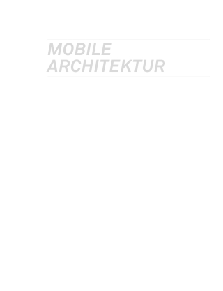 Cover image: Mobile Architektur 1st edition 9783764383220