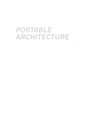 Cover image: Portable Architecture 1st edition 9783764383244
