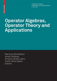 Cover image: Operator Algebras, Operator Theory and Applications 1st edition 9783764386832