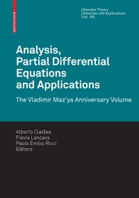 Omslagafbeelding: Analysis, Partial Differential Equations and Applications 1st edition 9783764398972