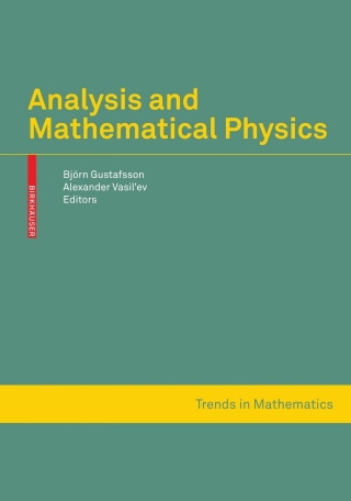 صورة الغلاف: Analysis and Mathematical Physics 1st edition 9783764399054