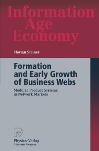 صورة الغلاف: Formation and Early Growth of Business Webs 9783790815528