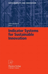 Cover image: Indicator Systems for Sustainable Innovation 1st edition 9783790815535