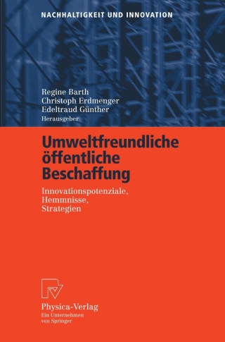 Cover image: Umweltfreundliche öffentliche Beschaffung 1st edition 9783790815702