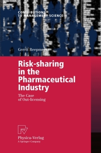 Imagen de portada: Risk-sharing in the Pharmaceutical Industry 9783790816679